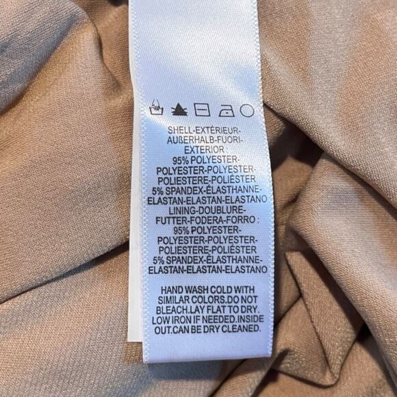 Dress the Population Emmalyn Dress Nude Silver Foliage Floral Print NWD US XS - Picture 12 of 13